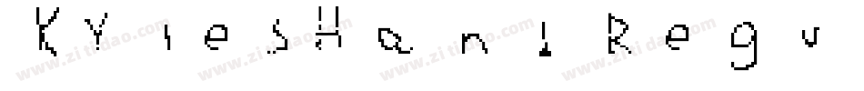 KylesHand Regular字体转换